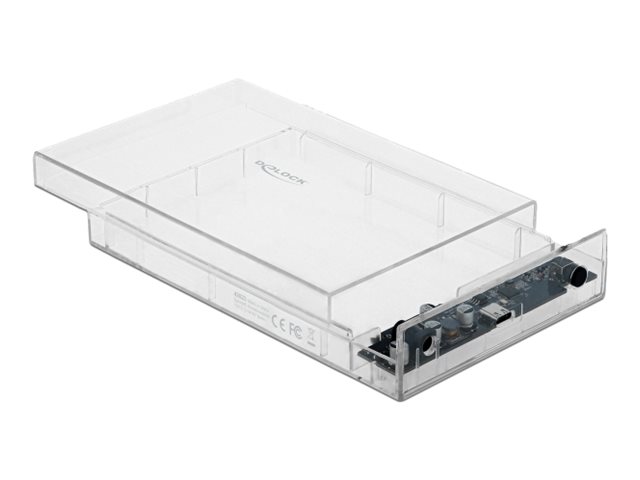 Delock External Enclosure for 3.5 SATA HDD with USB Type-C - Speichergehäuse - 3.5 (8.9 cm)