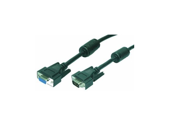 LogiLink 5m VGA - 5 m - VGA (D-Sub) - VGA (D-Sub) - Schwarz - MännlichWeiblich - RoHS