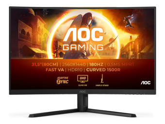 AOC Gaming CQ32G4VE - G4 Series - LED-Monitor - Gaming - gebogen - 81.3 cm (32)