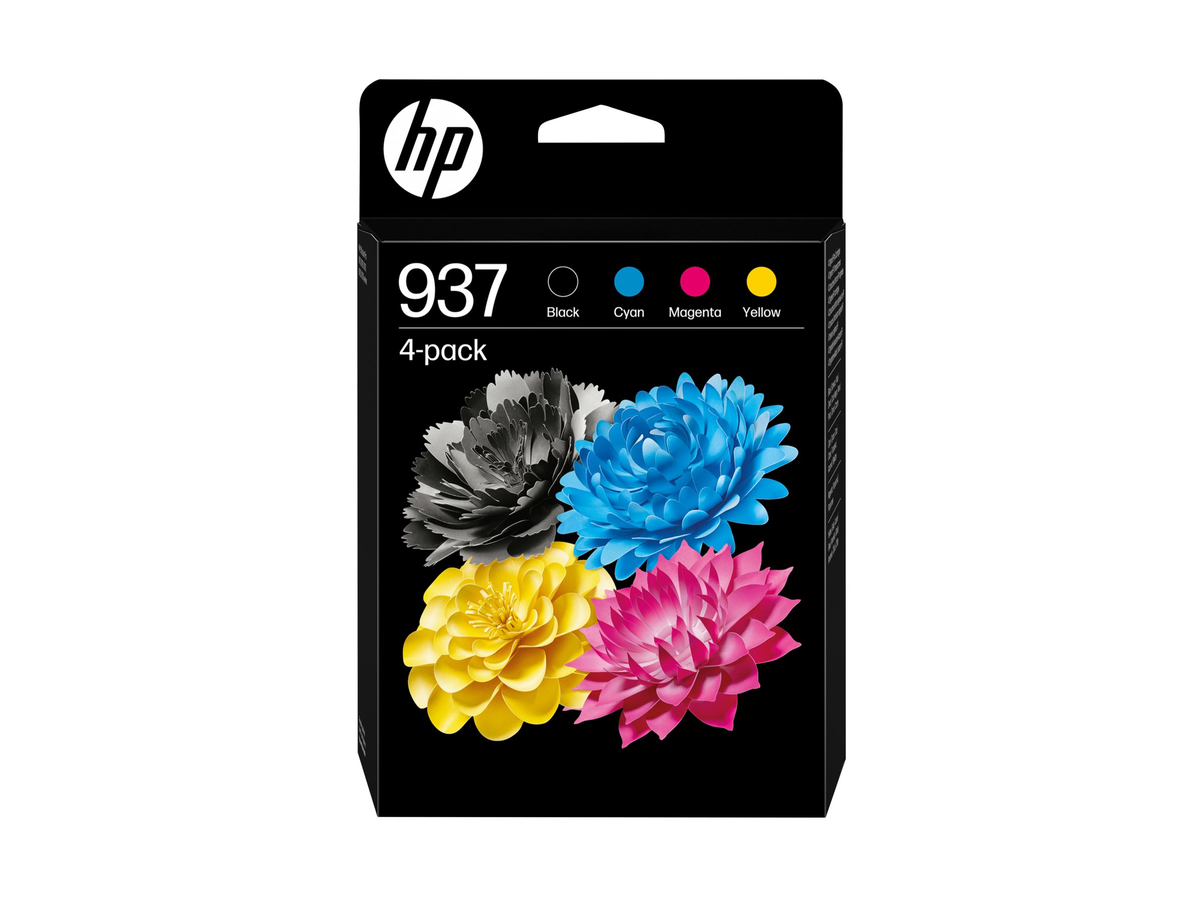 HP 937 - 4er-Pack - Schwarz, Cyan, Magenta, Gelb