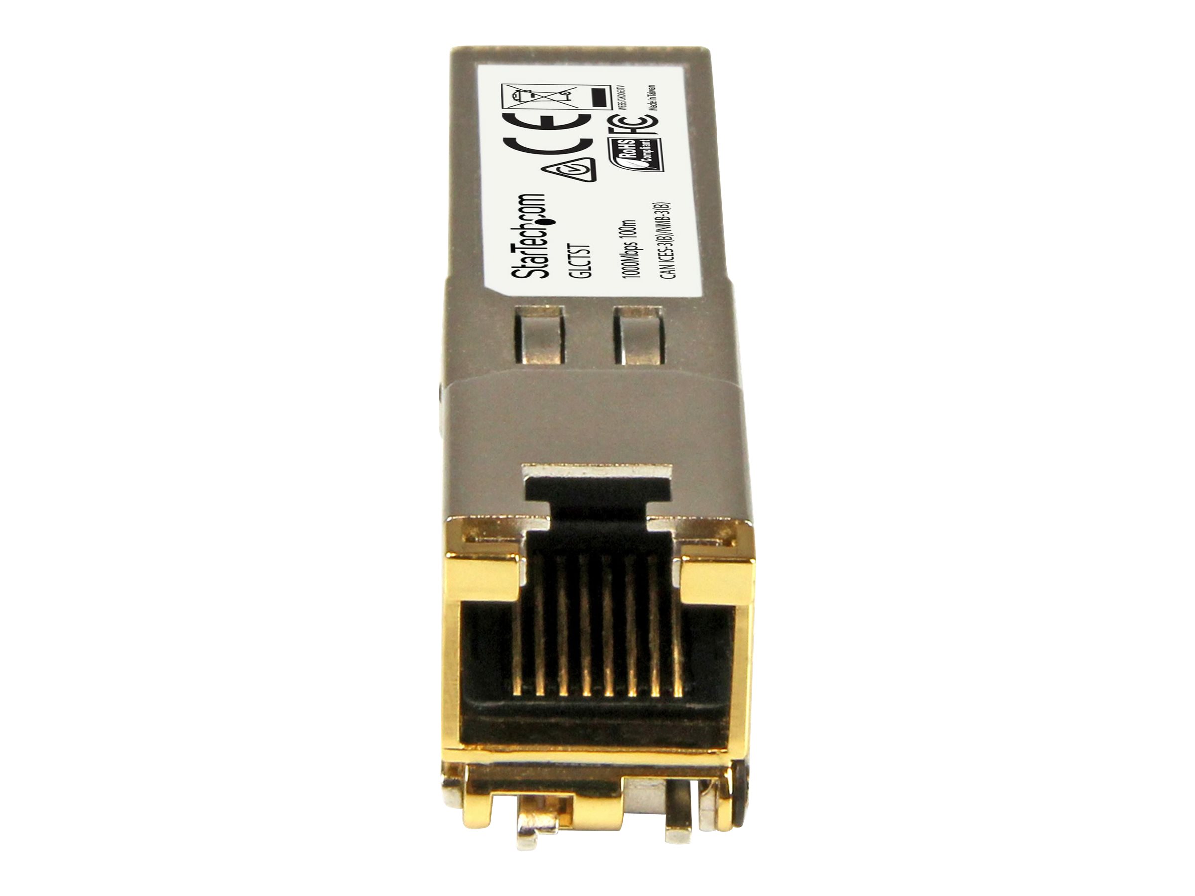 StarTech.com Startech Gigabit RJ45 Kupfer SFP Transceiver Modul - Cisco GLC-T kompatibel - 1000Base-T - Mini-GBIC - SFP (Mini-GBIC)-
