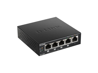 D-Link DGS-1005P - Unmanaged - L2 - Gigabit Ethernet (101001000) - Vollduplex - Power over Ethernet (PoE) - Wandmontage