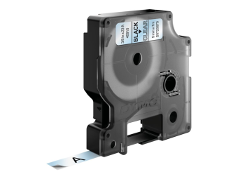 Dymo D1 Standard - Polyester - selbstklebend - schwarz auf durchsichtig - Rolle (0,9 cm x 7 m)