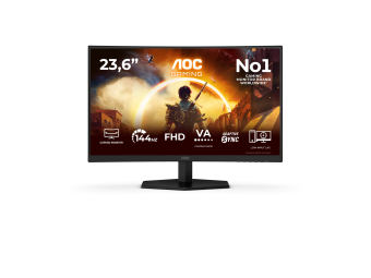 AOC Gaming C24G42FE - LED-Monitor - Gaming - gebogen - 61 cm (24")