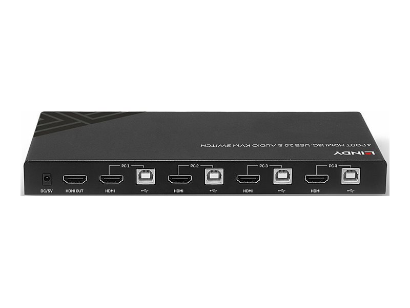 Lindy KVM-Audio-USB-Switch - 4 x KVMAudioUSB