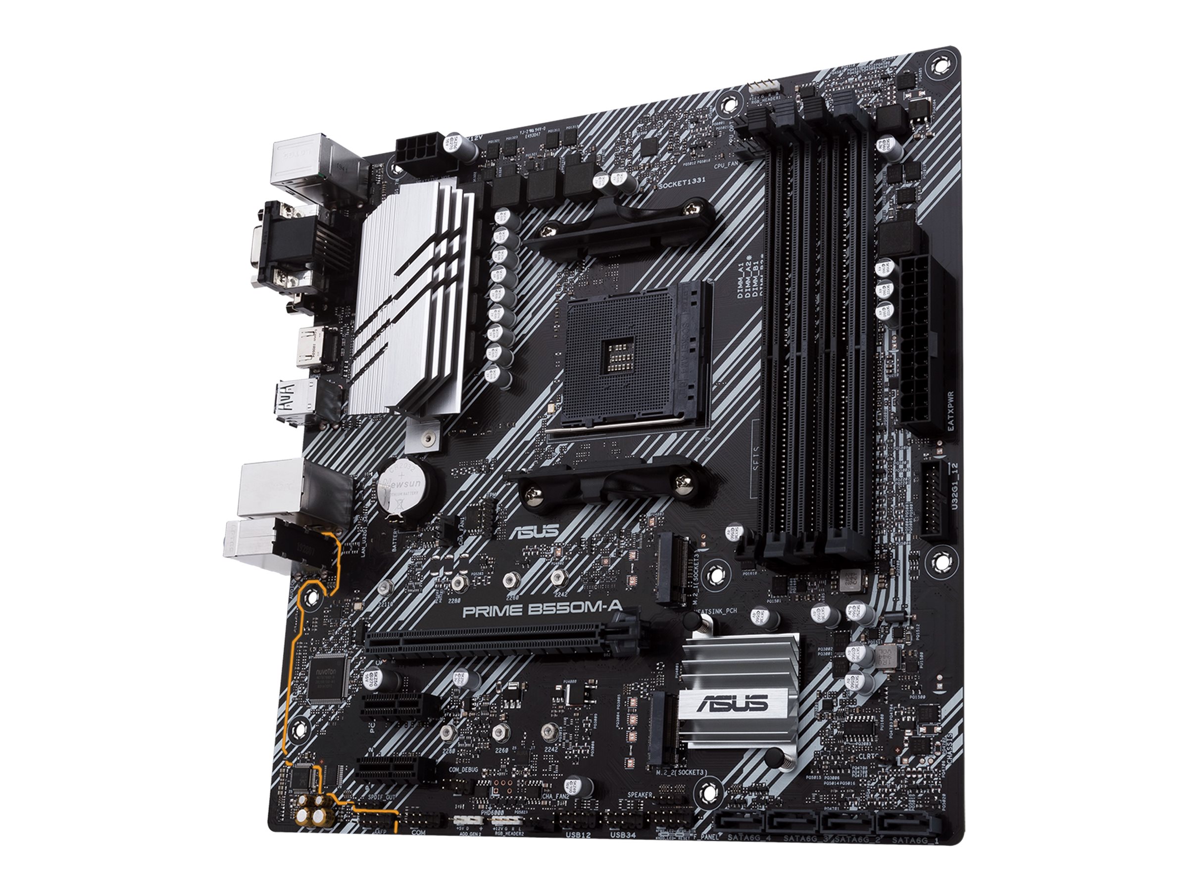 ASUS PRIME B550M-A - Motherboard - micro ATX - Socket AM4 - AMD B550 Chipsatz - USB 3.2 Gen 1, USB 3.2 Gen 2 - Gigabit LAN - Onboard-Grafik (CPU erforderlich)