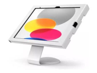 Compulocks iPad 10th-11th (A16) Gen Swell Enclosure Core Counter Stand or Wall Mount White - Aufstellung - für Tablett - Swell Gehäuse - verriegelbar - Metall - weiß - Bildschirmgröße 27.7 cm (10.9")