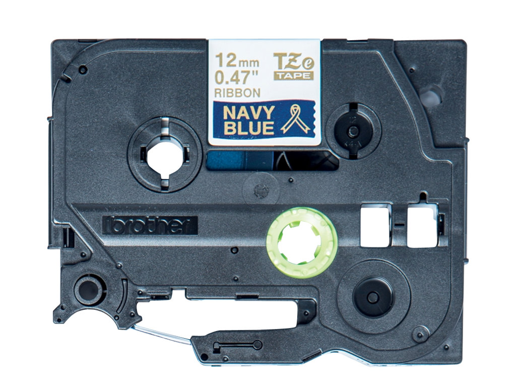 Brother TZe-RN34 - Gold auf Marineblau - Rolle (1,2 cm x 4 m)