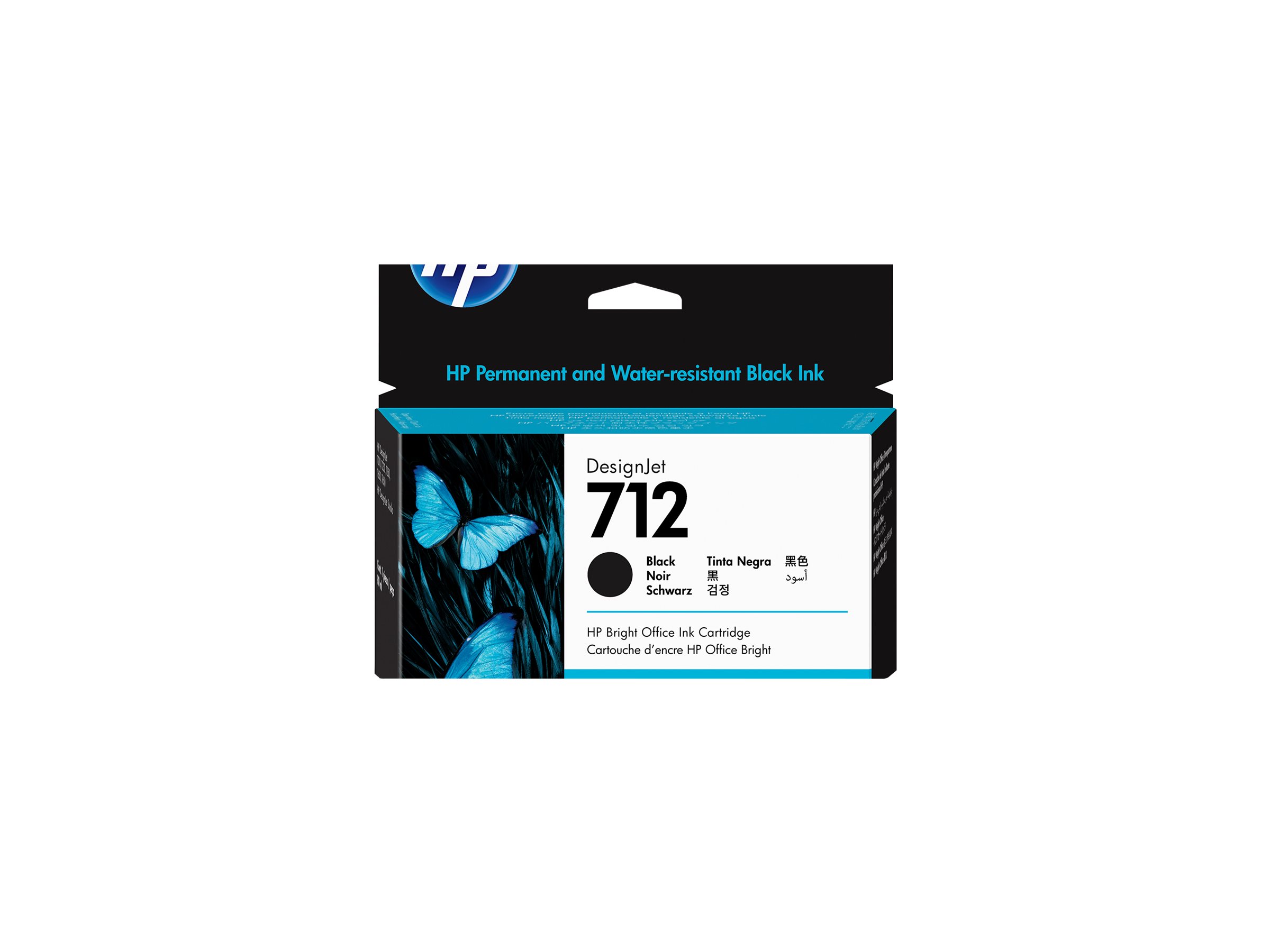 HP 712 - 80 ml - Schwarz - original - DesignJet