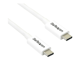 StarTech.com 6.6ft (2m) Thunderbolt 3 Cable, 20Gbps, 100W PD, 4K Video, Thunderbolt-Certified, Compatible w TB4USB 3.2DisplayPort - Thunderbolt-Kabel - USB-C (M)