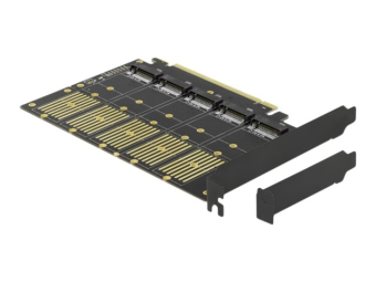 Delock PCI Express x16 Card to 5 x internal M.2 Key B  SATA