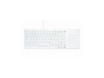 Active Key AK-C4400 - Mini - Kabelgebunden - USB + PS2 - Membran Key Switch - Weiß