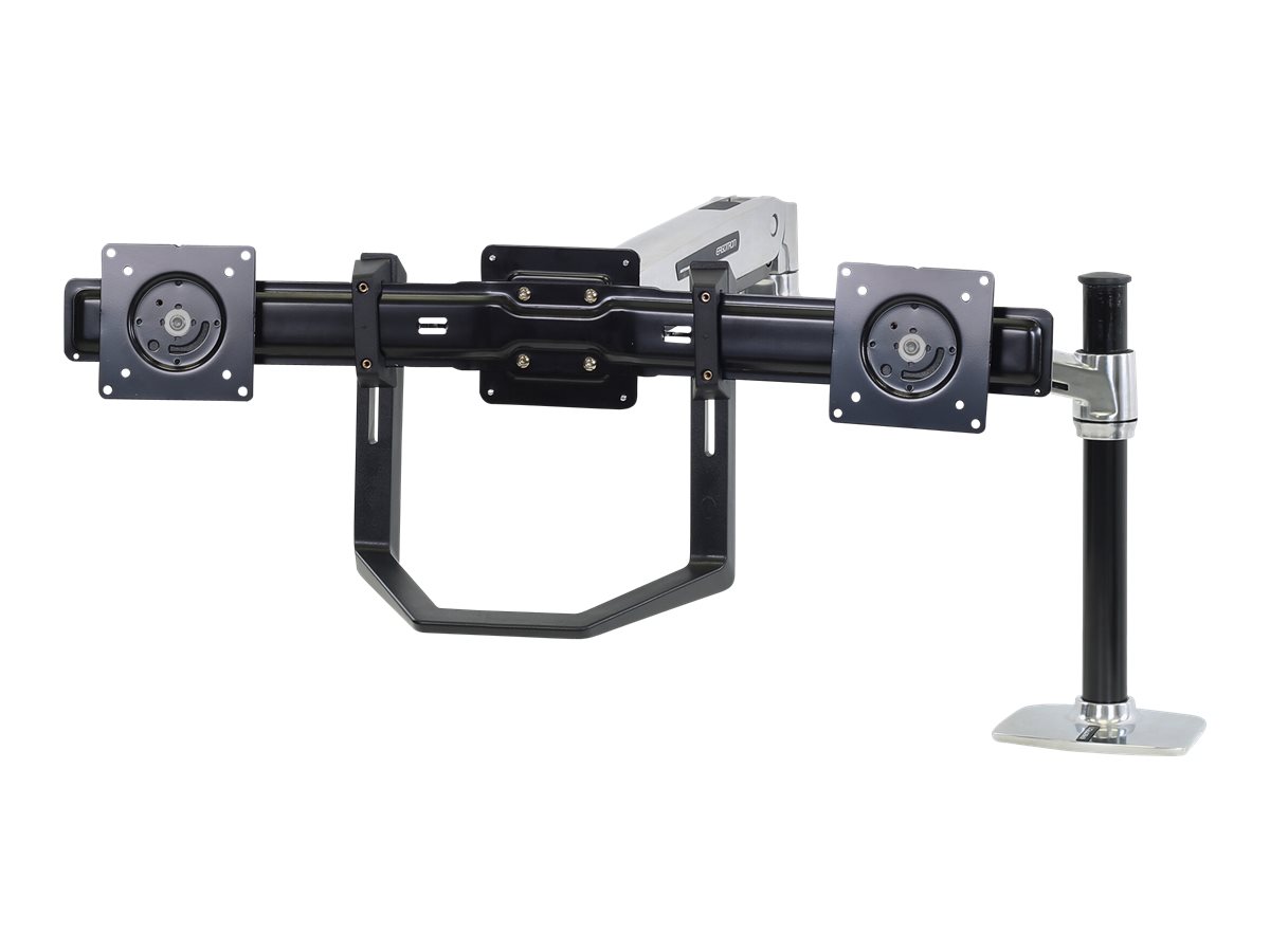 Ergotron Befestigungskit (Griff, Halterung für zwei Monitore) - für 2 LCD-Displays - Schwarz - Bildschirmgröße 43.2-61 cm (17"-24")