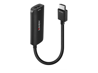 Lindy Videoadapter - HDMI männlich zu DisplayPort, Mikro-USB Typ B (nur Strom)