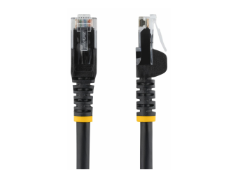 StarTech.com 50cm CAT6 Ethernet Cable, 10 Gigabit Snagless RJ45 650MHz 100W PoE Patch Cord, CAT 6 10GbE UTP Network Cable wStrain Relief, Black, Wiring is UL CertifiedTIA - Category 6 - 24AWG (N6PATC50CMBK)
