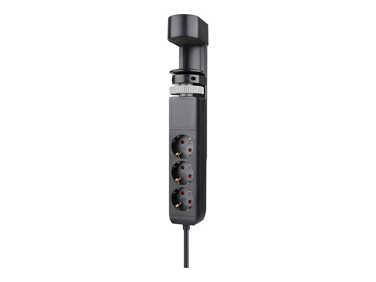 Neomounts Steckdosenleiste - USB-C + USB-A - Wechselstrom 230 V - 3680 Watt - Eingabe, Eingang Typ F - Ausgangsanschlüsse 3 (2 x 24-poliger USB-C (PD)