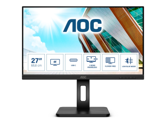 AOC U27P2CA - LED-Monitor - 68.6 cm (27) - 3840 x 2160 4K @ 60 Hz