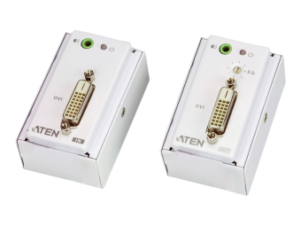 ATEN VanCryst VE607 DVIAudio Cat 5 Extender with MK Wall Plate Transmitter & Receiver