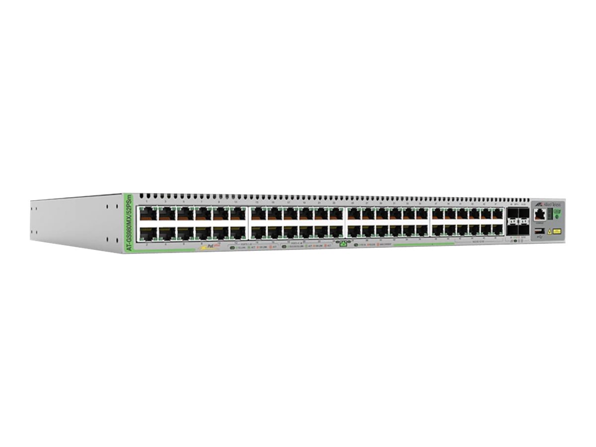 Allied Telesis CentreCOM AT-GS980MX52PSM - Switch - L3 - managed - 40 x 101001000 (PoE+)