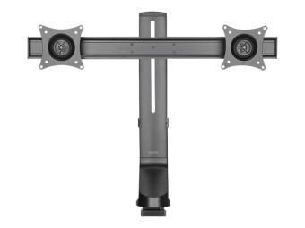 LogiLink Aufstellung - für 2 Curved-LCD-Bildschirme - Kunststoff, Aluminium, Stahl - Schwarz - Bildschirmgröße 43.2-68.6 cm (17"-27")