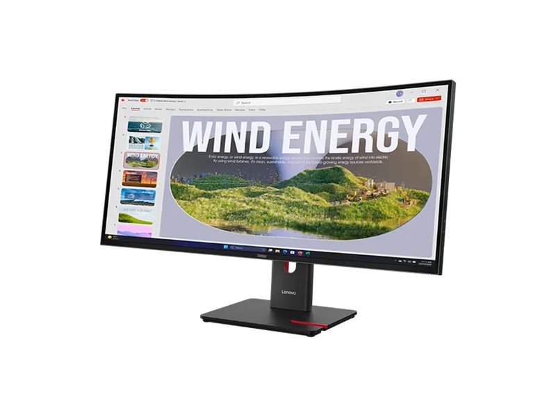 Lenovo ThinkVision T34WD-40 - LED-Monitor - gebogen - 86.4 cm (34")