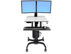 Ergotron WorkFit-C Dual - Sitz-Steh-Arbeitsplatz