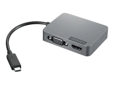 Lenovo USB-C Travel Gen2 - Hub - 1 x VGA + 1 x HDMI + 1 x 1Gb Ethernet + 1 x SuperSpeed USB