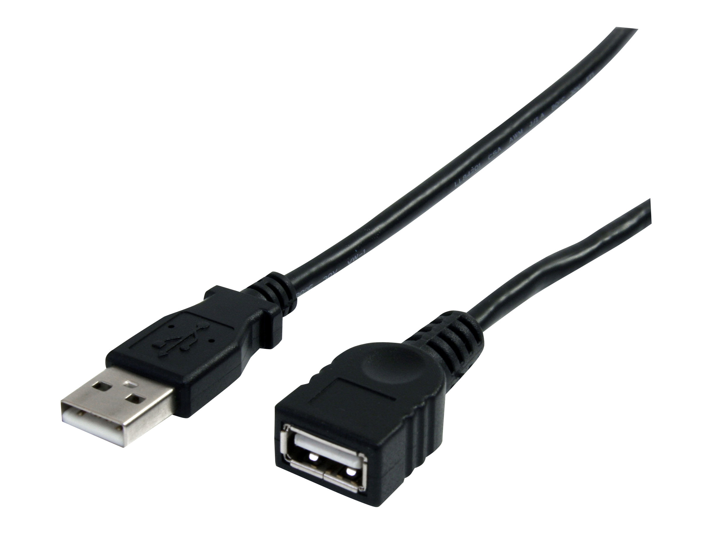 StarTech.com 1,8m USB 2.0 A Verlängerungskabel - Stecker  Buchse - USB Verlängerung - Schwarz - USB-Verlängerungskabel - USB (M)