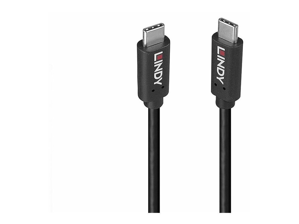 Lindy USB-Kabel - USB-C (M) zu USB-C (M) - USB 3.2 - 20 V - 5 A - 1.5 m - 4K60Hz (4096 x 2160)