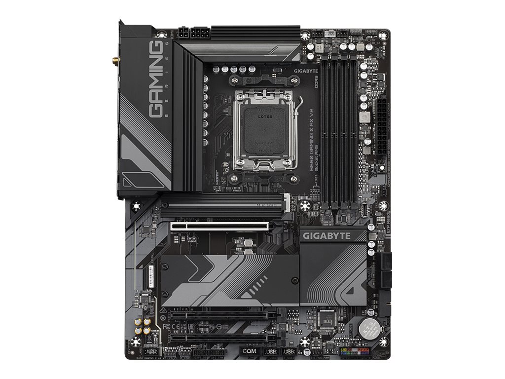 Gigabyte B650 GAMING X AX V2 - 1.X - Motherboard - ATX - Socket AM5 - AMD B650 Chipsatz - USB-C 3.2 Gen2, USB 3.2 Gen 2, USB 3.2 Gen 1, USB-C 3.2 Gen 2x2 - 2.5 Gigabit LAN, Wi-Fi 6E, Bluetooth - Onboard-Grafik (CPU erforderlich)