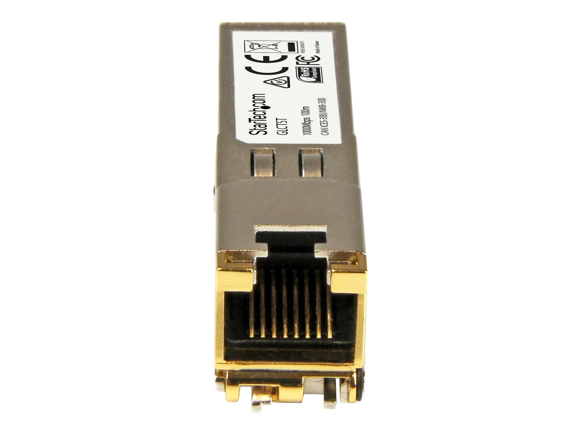 StarTech.com 10050-ST Transceiver Modul (SFP Module 101001000Base-TX Extreme Networks kompatibel Kupfer RJ-45 Kupfer mit DDM)