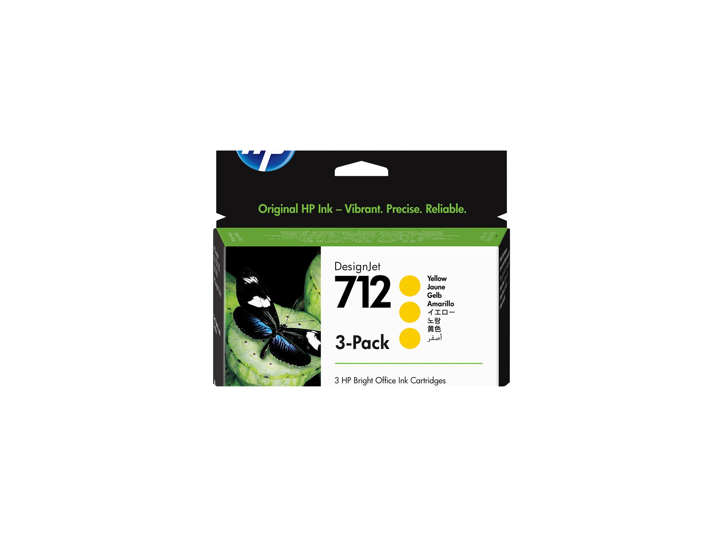 HP 712 - 3er-Pack - 29 ml - Gelb - original