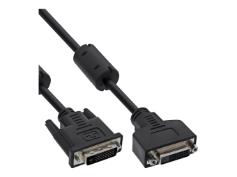 InLine DVI-D Verlängerung - Dual Link 24+1 ST auf 24+1 BU - 2 Ferrite - 2m