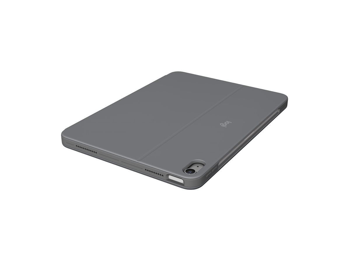 Logitech Combo Touch - Tastatur und Foliohülle - mit Trackpad - hintergrundbeleuchtet - Apple Smart connector - QWERTY - Spanisch - Oxford Gray - für Apple 13-inch iPad Air (M2, M3)