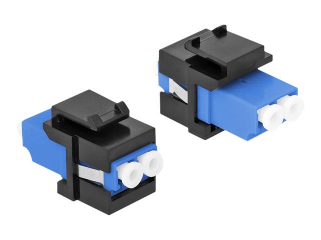 Delock Modulare Eingabe - LC x 2 - Schwarz