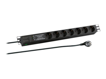 EFB Elektronik EFB-Elektronik - Steckdosenleiste (Rack - einbaufähig) - Eingabe, Eingang power CEE 77 - Ausgangsanschlüsse 7 (power CEE 73)
