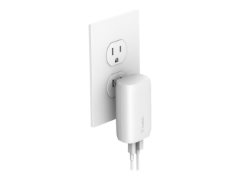 Belkin BoostCharge - Netzteil - 37 Watt - PD 3.0 - 2 Ausgabeanschlussstellen (USB, 24 pin USB-C)