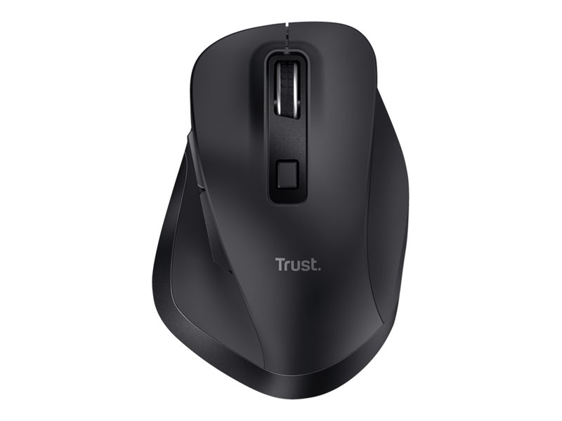 Trust Fyda Comfort - Maus - eco - ergonomisch - Für Rechtshänder - optisch - 6 Tasten - kabellos - 2.4 GHz - kabelloser Empfänger (USB)
