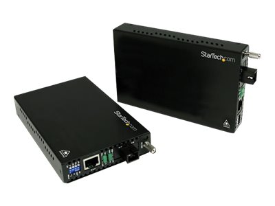 StarTech.com 10100 Mbits Ethernet LWL  Glasfaser Single Mode WDM Medienkonverter Kit SC 20 km
