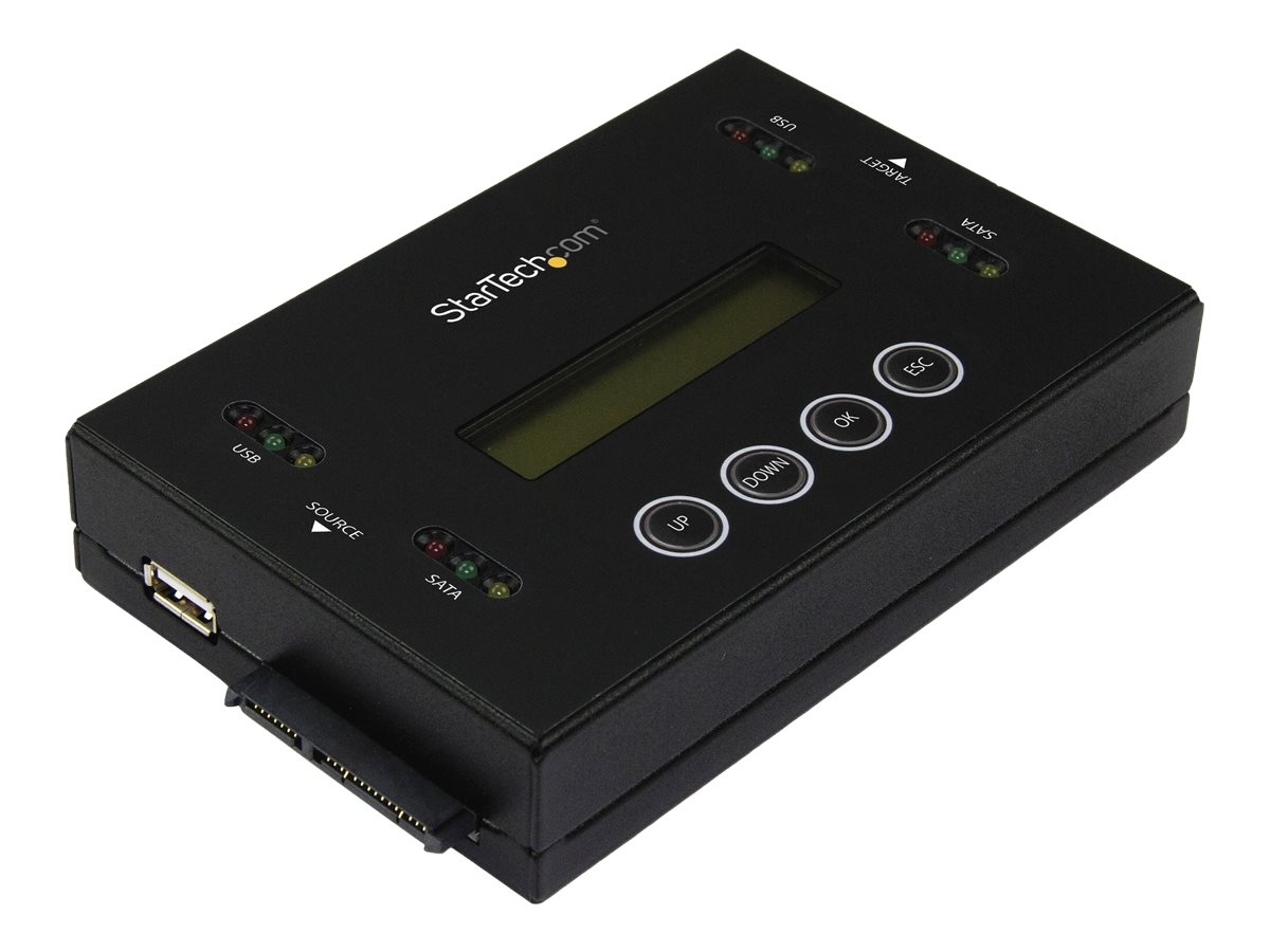 StarTech.com Laufwerks Duplizierer und Löscher für USB Sticks und 2,5  3,5" SATA Laufwerke - 11 duplizierung plus Cross-interface - Festplatte  USB-Drive-Duplikator - 1 Schächte (Serial ATA-600  USB)