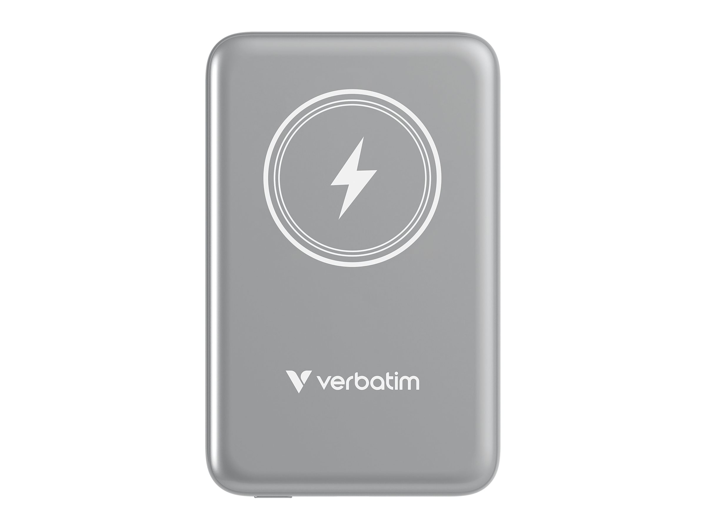 Verbatim Charge n Go - Induktive Power Bank - Magnethalterung - Li-Pol - 10000 mAh - 20 Watt - 2.4 A - Apple Fast Charge, PD 3.0, QC 3.0, Apple 2.4A, USB BC 1.2 (24 pin USB-C)