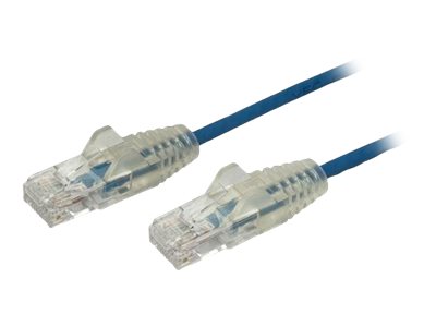 StarTech.com 1.5m Slim LSZH CAT6 Ethernet Cable, 10 Gigabit Snagless RJ45 100W PoE Patch Cord, CAT 6 10GbE UTP Network Cable wStrain Relief, Blue, ETL, Low Smoke Zero Halogen - Category 6 - 28AWG (N6PAT150CMBLS)