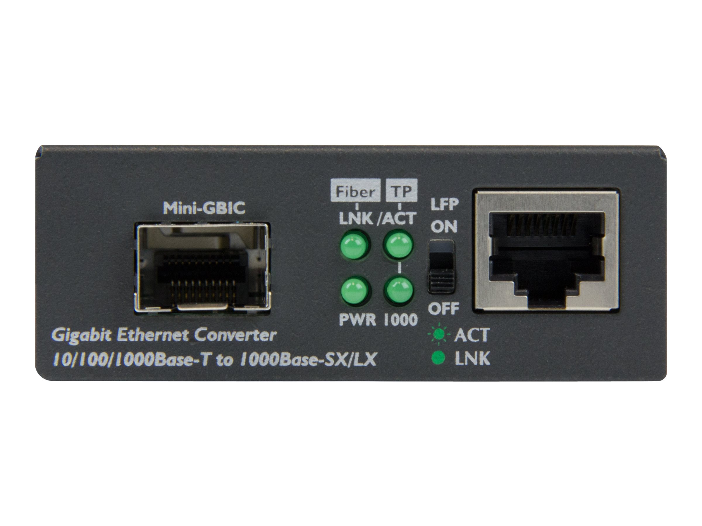 StarTech.com Startech Gigabit Ethernet LWL  Glasfaser Medienkonverter mit SFP - 1000 Mbits Multimode Gigabit Ethernet Medienkonverter - Medienkonverter - 1GbE - 10Base-T, 1000Base-LX, 1000Base-SX, 100Base-TX, 1000Base-T - RJ-45  SFP (mini-GBIC)