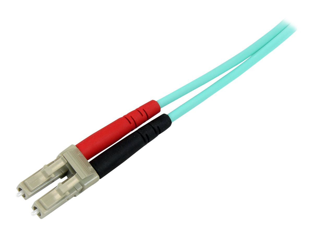 StarTech.com 10m (30ft) LCUPC to LCUPC OM3 Multimode Fiber Optic Cable, Full Duplex 50125Âµm Zipcord Fiber Cable, 100G Networks, LOMMFVCSEL, <0.3dB Low Insertion Loss - LSZH Fiber Patch Cord - Patch-Kabel - LC Multi-Mode (M)