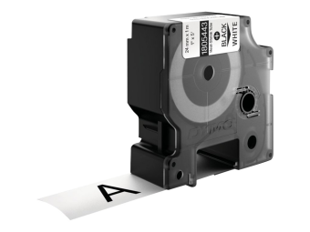 Dymo Rhino Heat Shrink Tubes - Schwarz auf Weiß - Rolle (2,4 cm x 1,5 m)