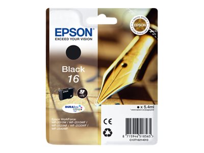 Epson 16 - 5.4 ml - Schwarz - original - Blisterverpackung