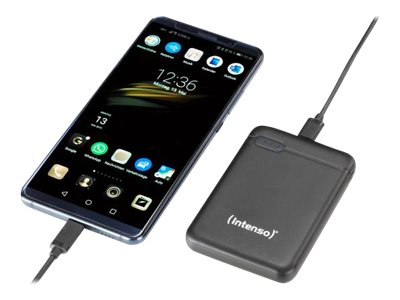 Intenso XS10000 - Powerbank - 10000 mAh - 3.1 A - 2 Ausgabeanschlussstellen (USB, 24 pin USB-C)
