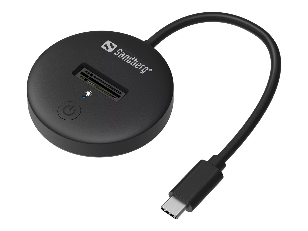 SANDBERG SSD-Dockingstation Schächte 1 - M.2 - M.2 NVMe Card - USB-C 3.2 (Gen 2)