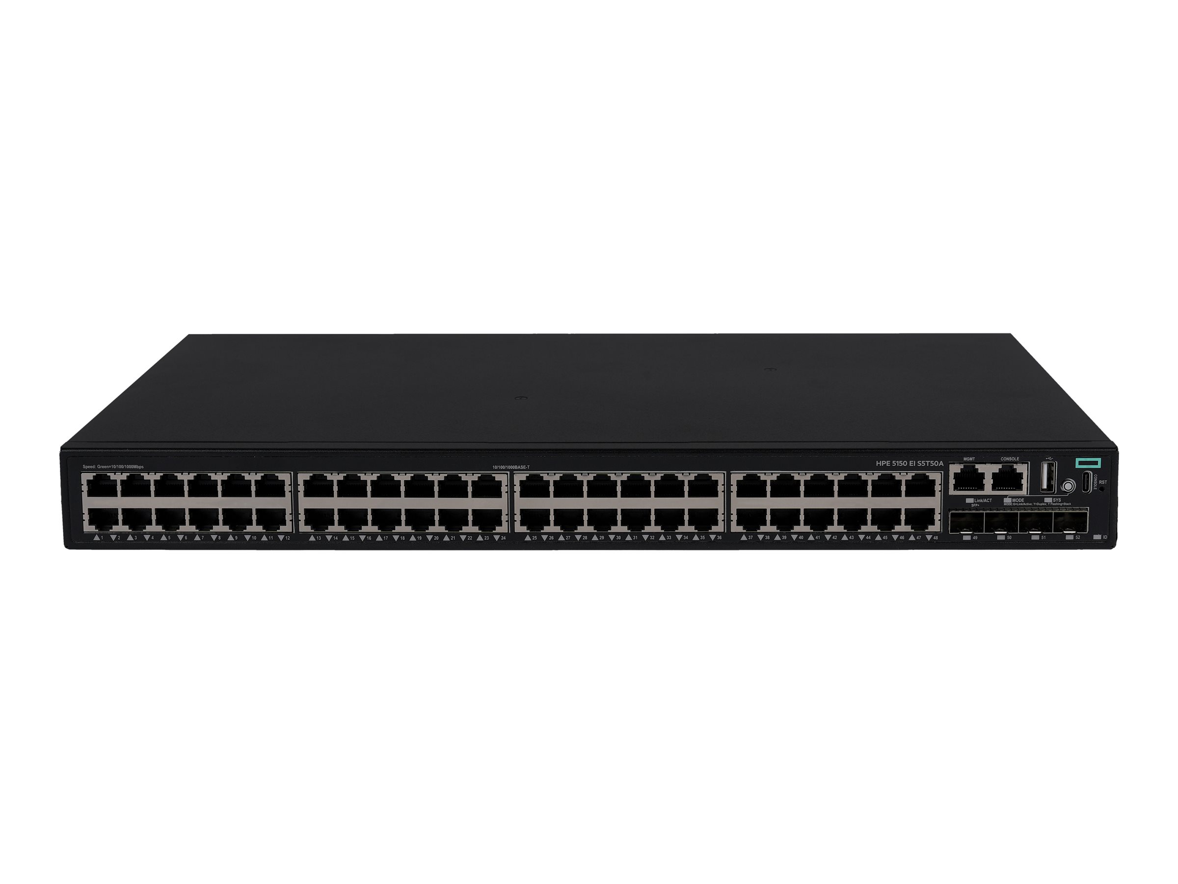 HPE Networking Comware 5150EI 48p 10M100M1G 4p SFP+ 1G10G Switch - Switch - L3 - managed - 48 x 101001000Base-T + 4 x 1 Gigabit  10 Gigabit SFP+ (Uplink  Stacking)
