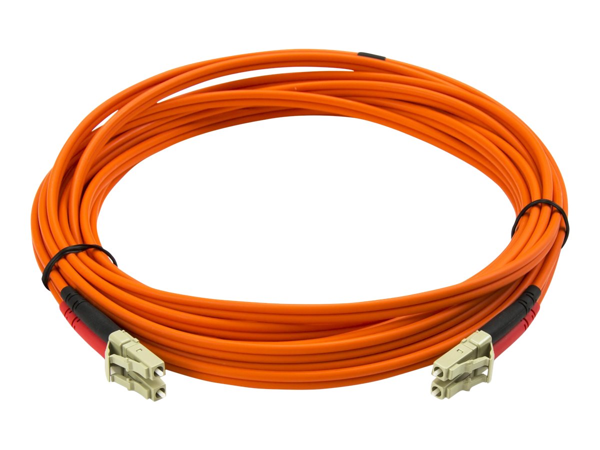 StarTech.com 5m Fiber Optic Cable - Multimode Duplex 50125 - LSZH - LCLC - OM2 - LC to LC Fiber Patch Cable - Netzwerkkabel - LC Multi-Mode (M)